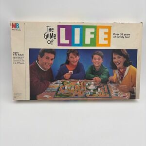 Milton Bradley The Game of Life Board Game Unisex OS Multicolor Good 1991 Retro